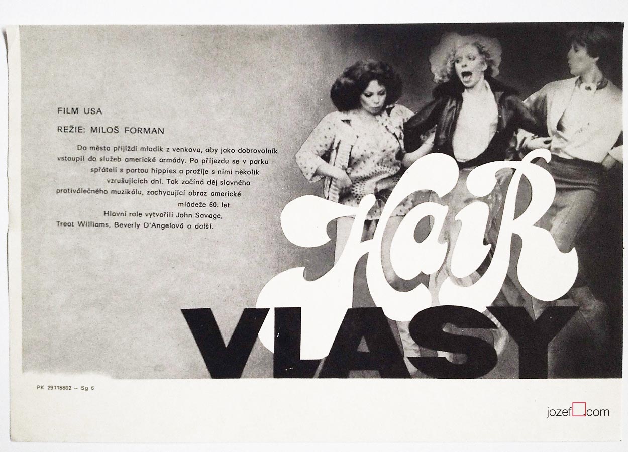 Milos Forman, Hair poster, 70s poster