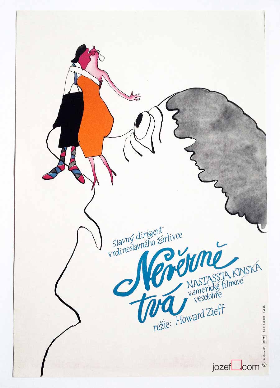 Movie Poster, Unfaithfully Yours, Stanislav Duda, 80s Cinema Art