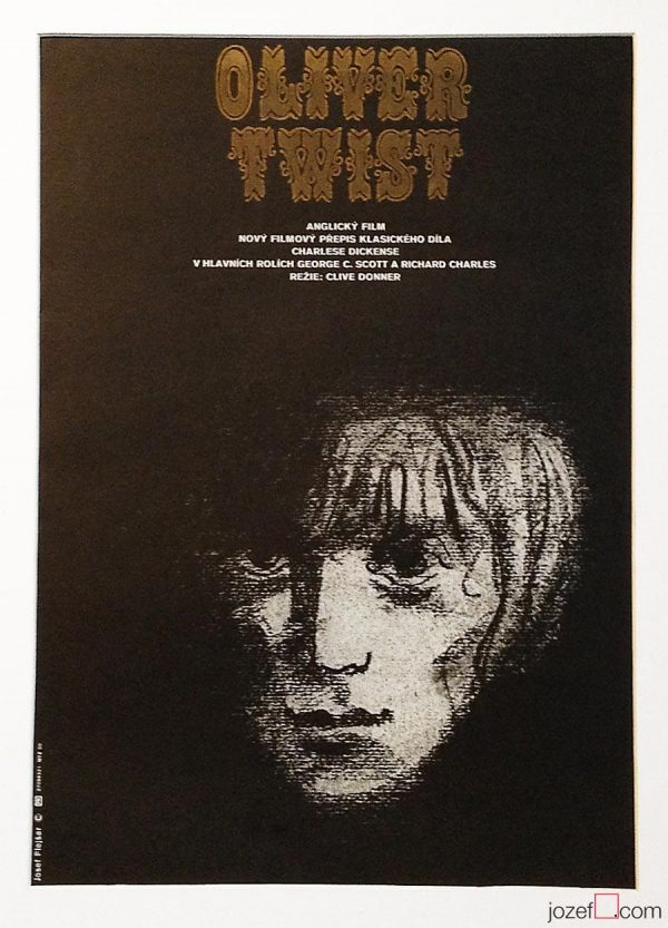 Movie Poster, Oliver Twist, 80s Cinema Art