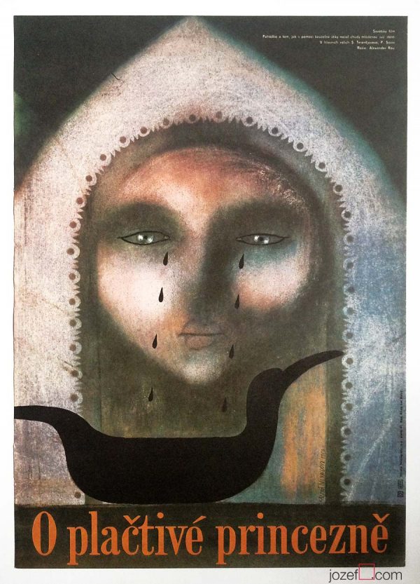 Movie Poster, Story of Crying Princess, Alena Nievaldova, 80s Cinema Art