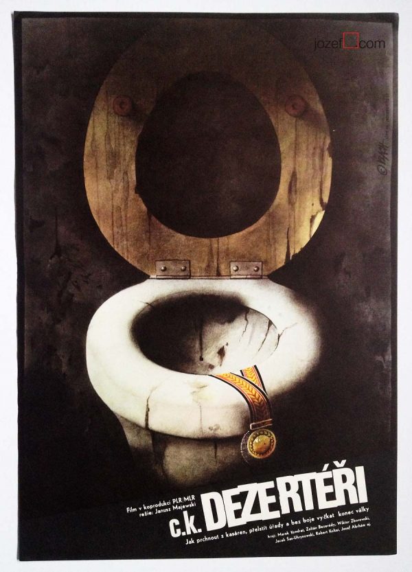 Movie poster for Polish Film, 1980s Poster design