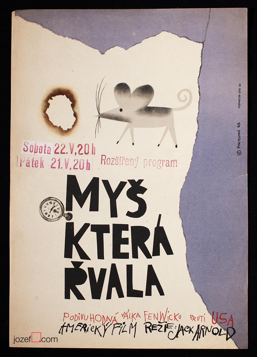 Film poster, The Mouse That Roared, 1960s Poster