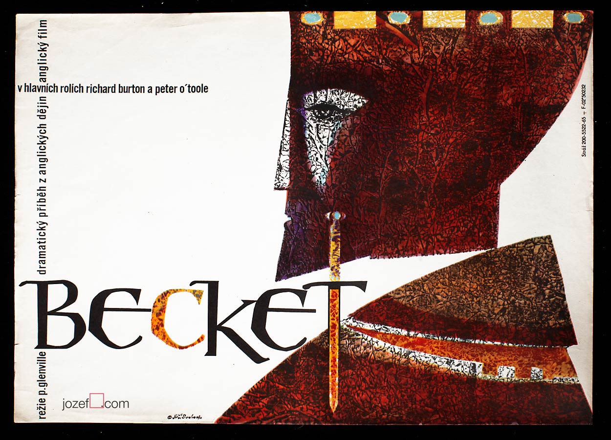 Movie poster Becket, 60s poster design