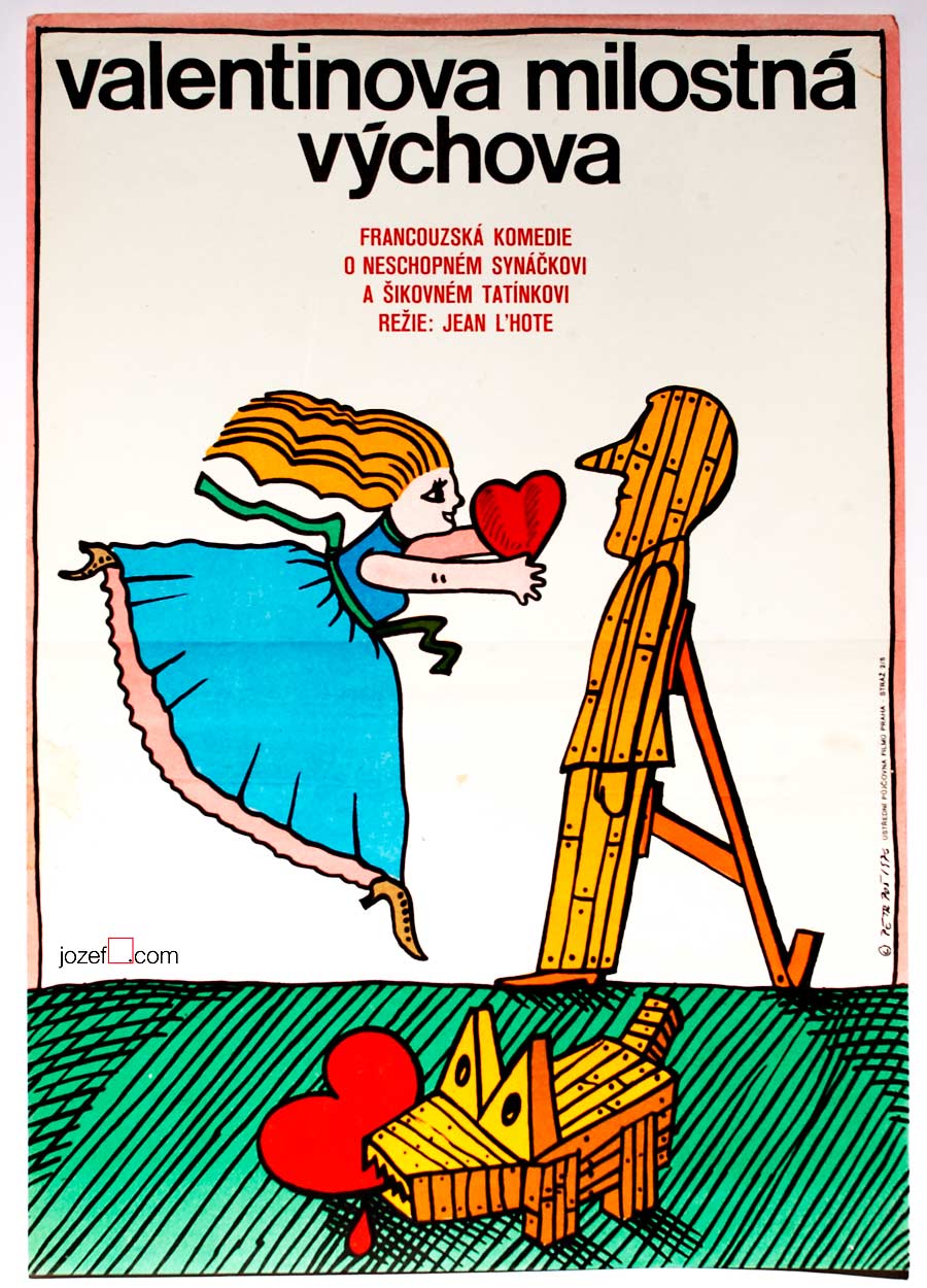 Movie poster, 1970s romantic poster