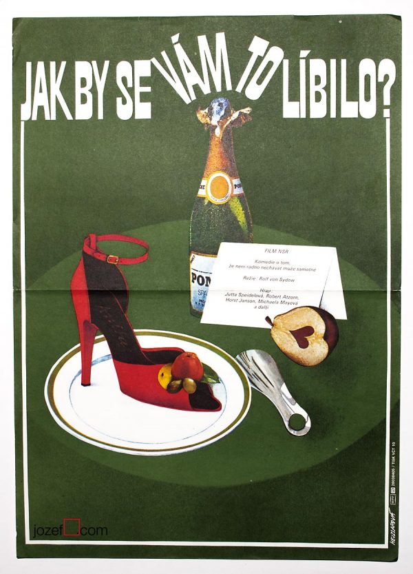 Movie Poster, Hana Hejzlarova, 80s Cinema Art