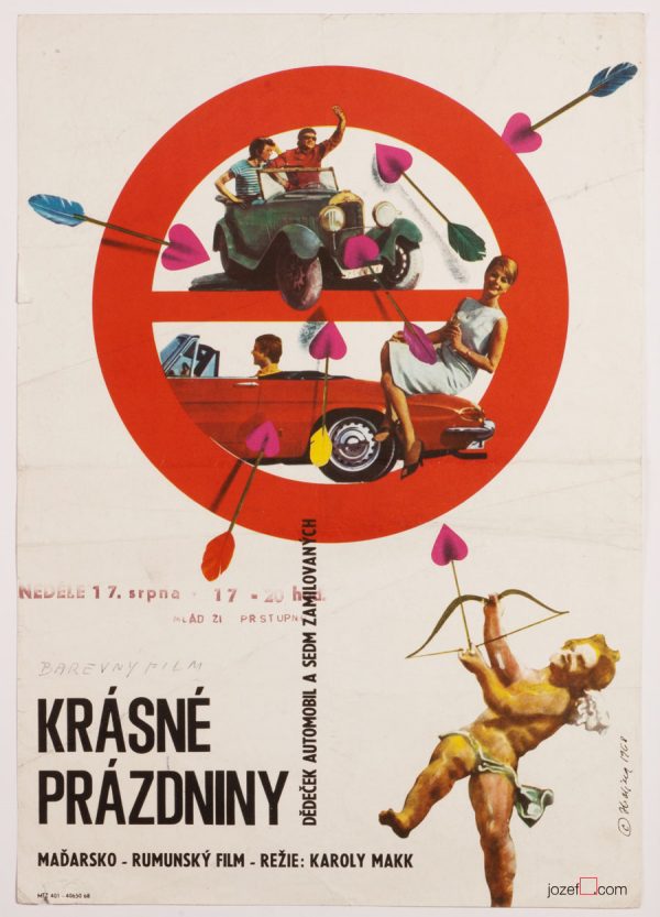 Crazy Holidays Movie Poster, 60s Collage Artwork