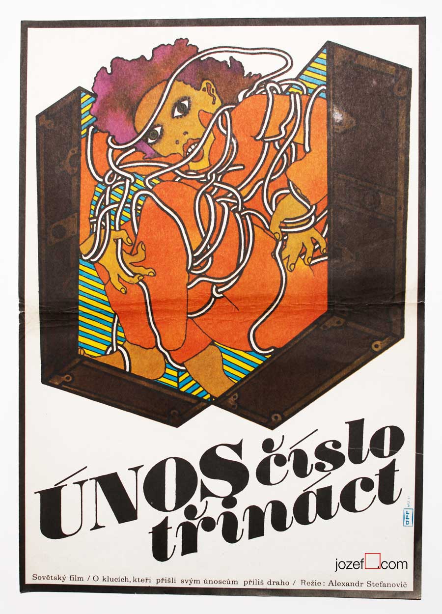 Kids movie poster, 70s poster design