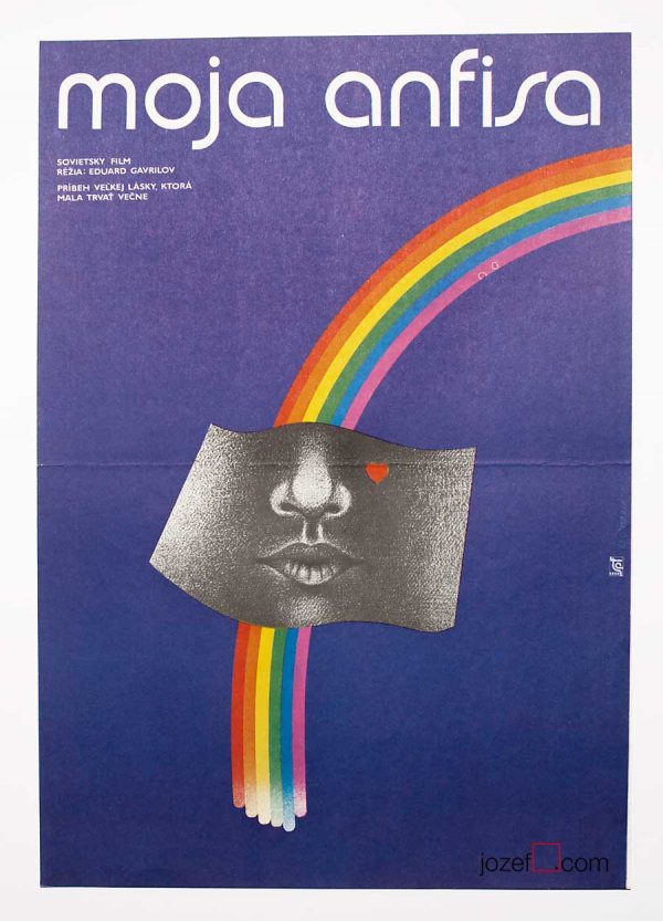 Minimalist movie poster, 80s poster