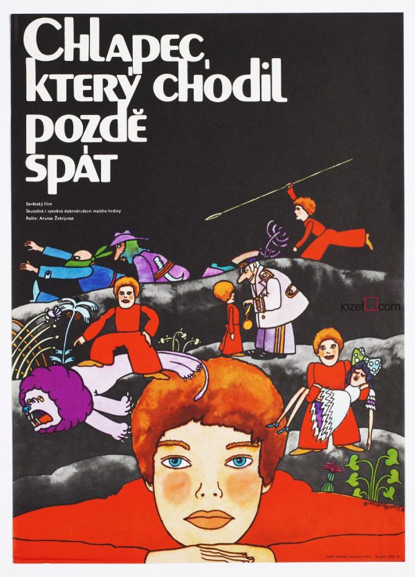 Illustrated poster, 1970s movie poster