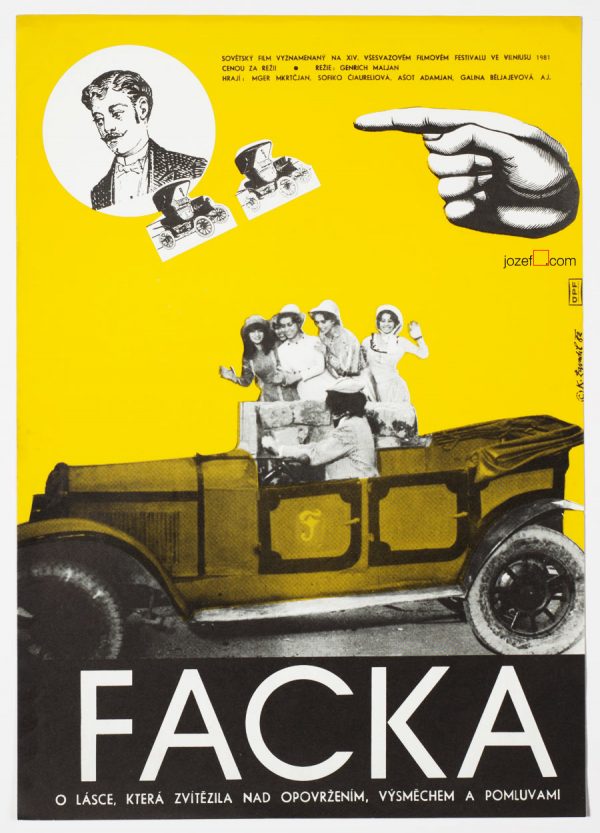 Movie Poster, A Slap in the Face, Karel Zavadil, 1980s Cinema Art