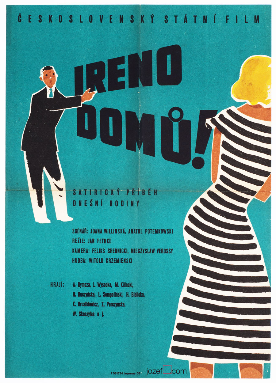 Minimalist movie poster, 50s Design