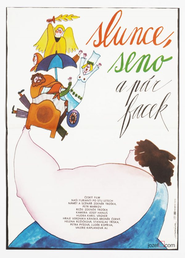 Illustrated Movie Poster, Jan Tomanek, 80s Cinema Art