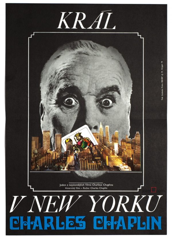 King in New York, Movie poster