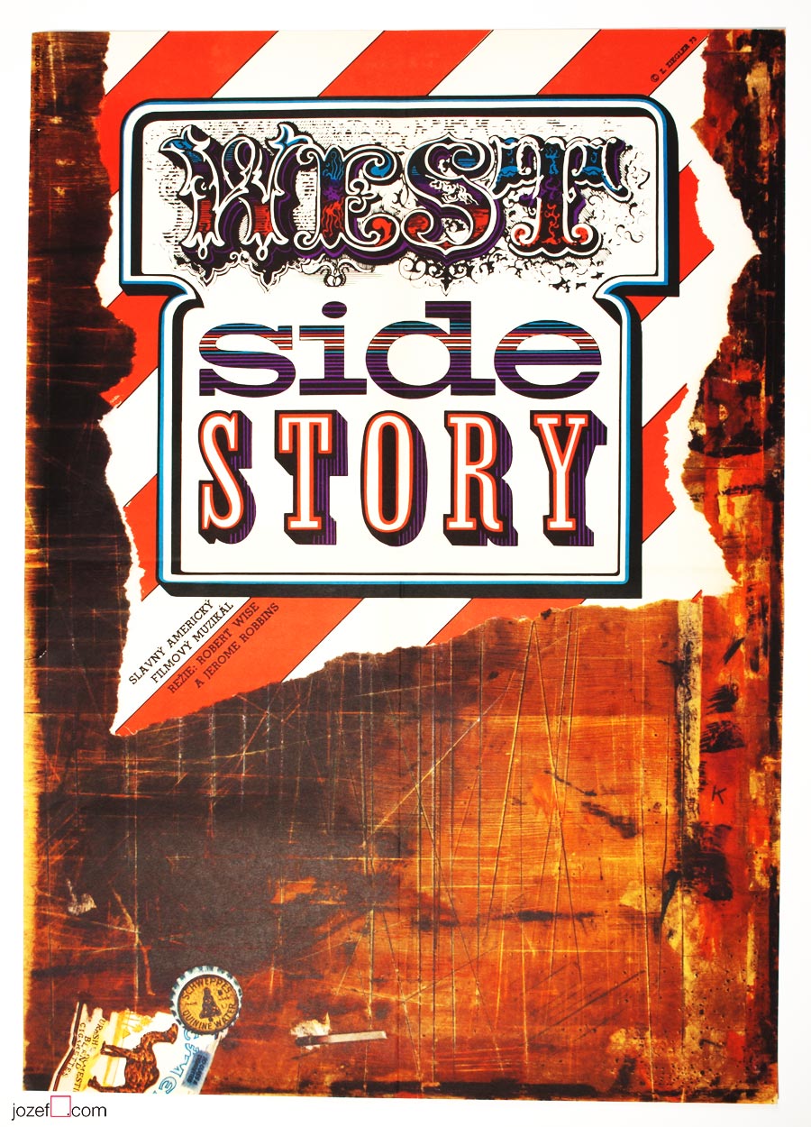 West Side Story Movie Poster, Zdenek Ziegler