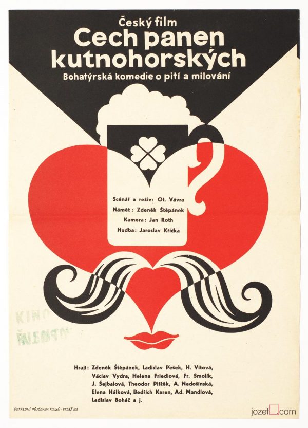 Vintage poster, Otakar Vávra, 60s Cinema Art