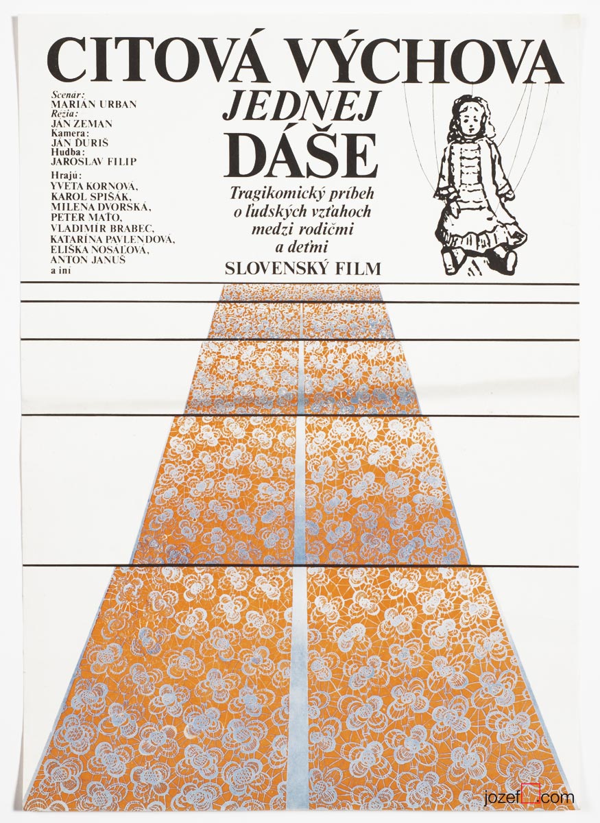 Kids Movie Poster, Emotional Education of a Girl Called Dasa, 1980s Poster