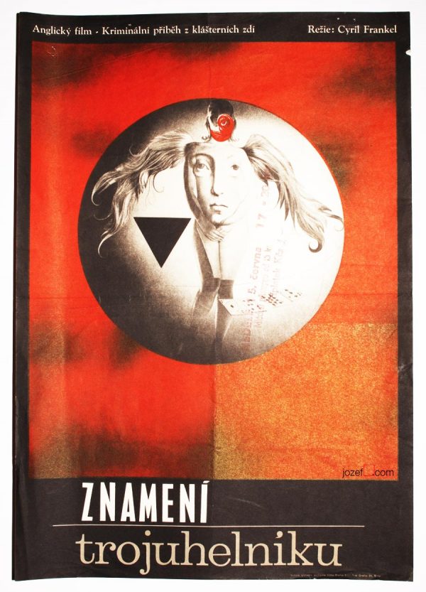 Surreal Movie Poster, Trygon Factor, Josef Vyletal, 1960s Design