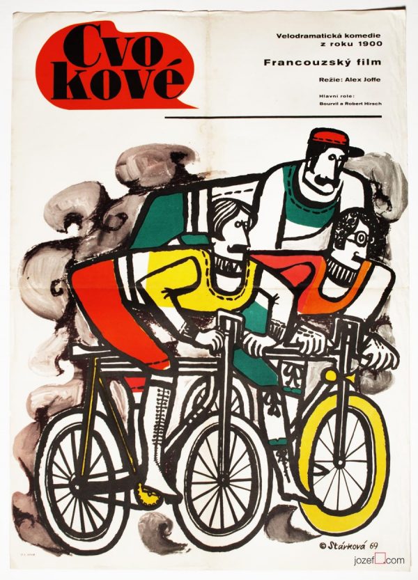 Cycling Poster, Les Cracks / The Hotshots, Movie Poster