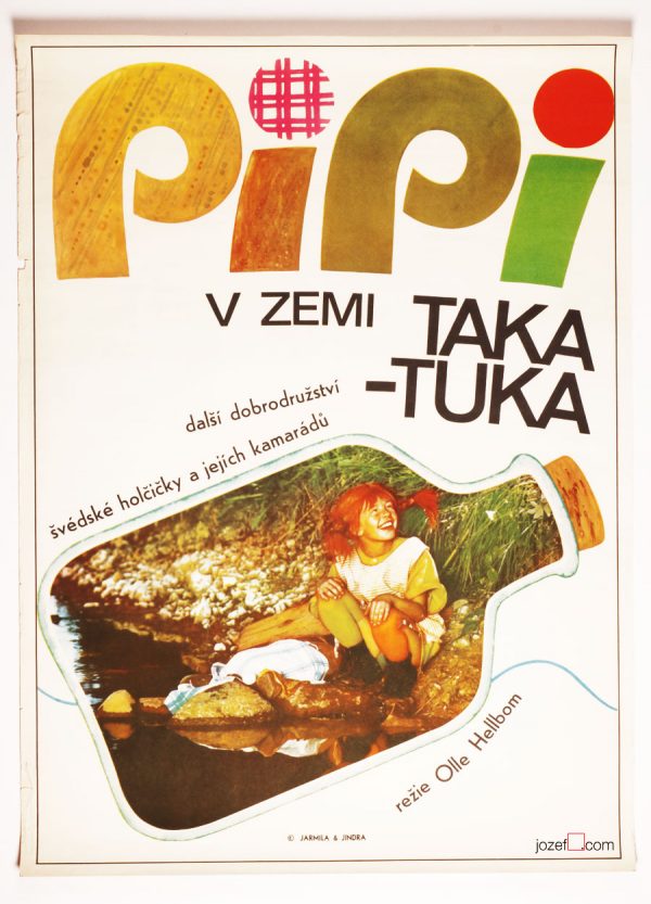Kids movie poster, Pippi Longstocking