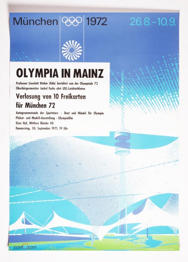 Otl Aicher, Munich Olympic stadium poster