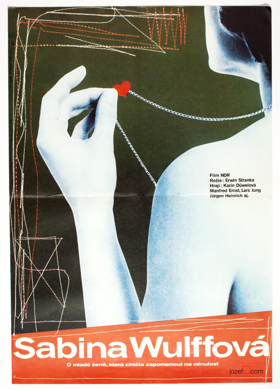 Movie Poster, Sabine Wulff, Petr Chalabala, 1970s Cinema Art