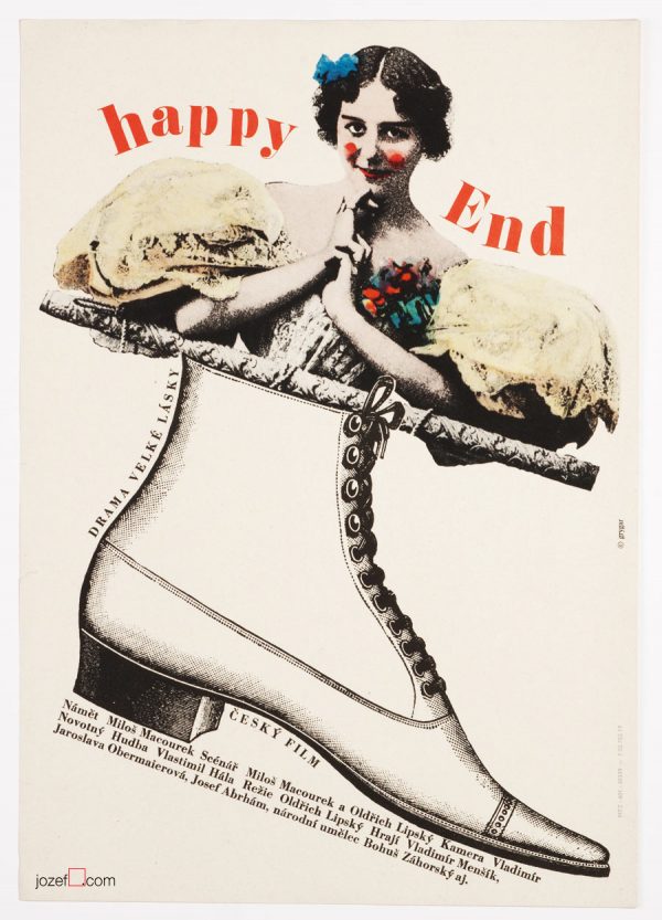 1960s Movie Poster, Happy End, Milan Grygar