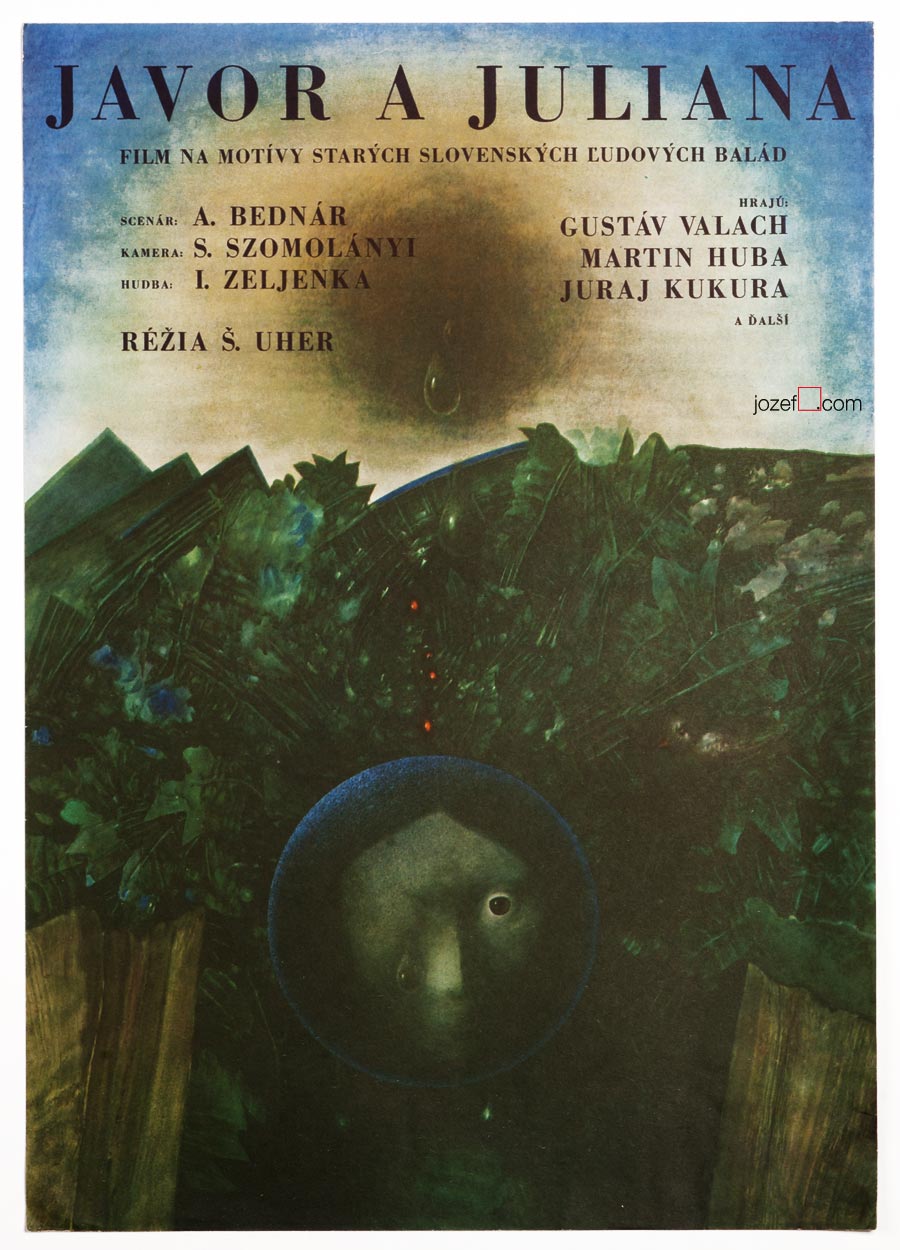 Movie Poster, Maple and Juliana, Albin Brunovsky, 70s Cinema Art