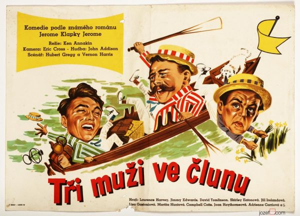 Three Men in a Boat, Vintage Movie Poster