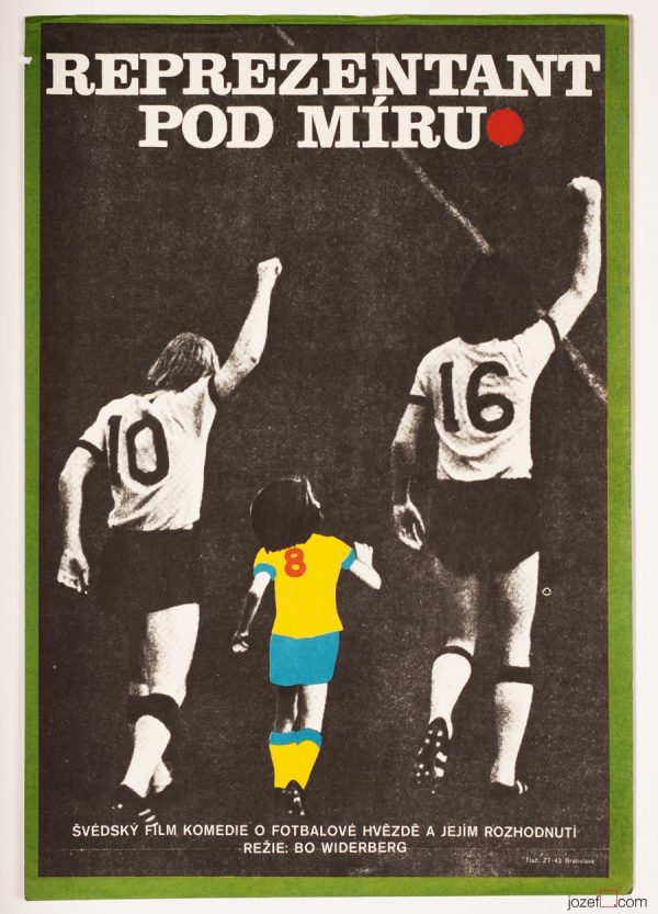 Football Poster, Stubby, Minimalist Movie Poster