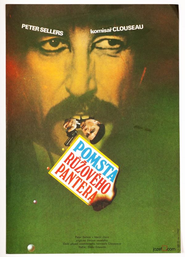 Movie Poster, Revenge of the Pink Panther, Zdenek Ziegler, 1980s Cinema Art