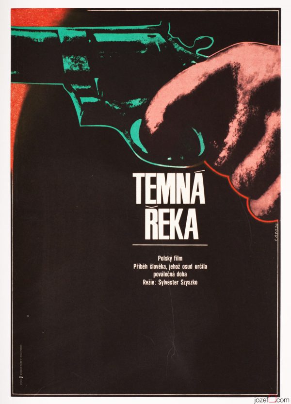 Dark River Movie Poster, 1970s Poster Art, Karel Vaca