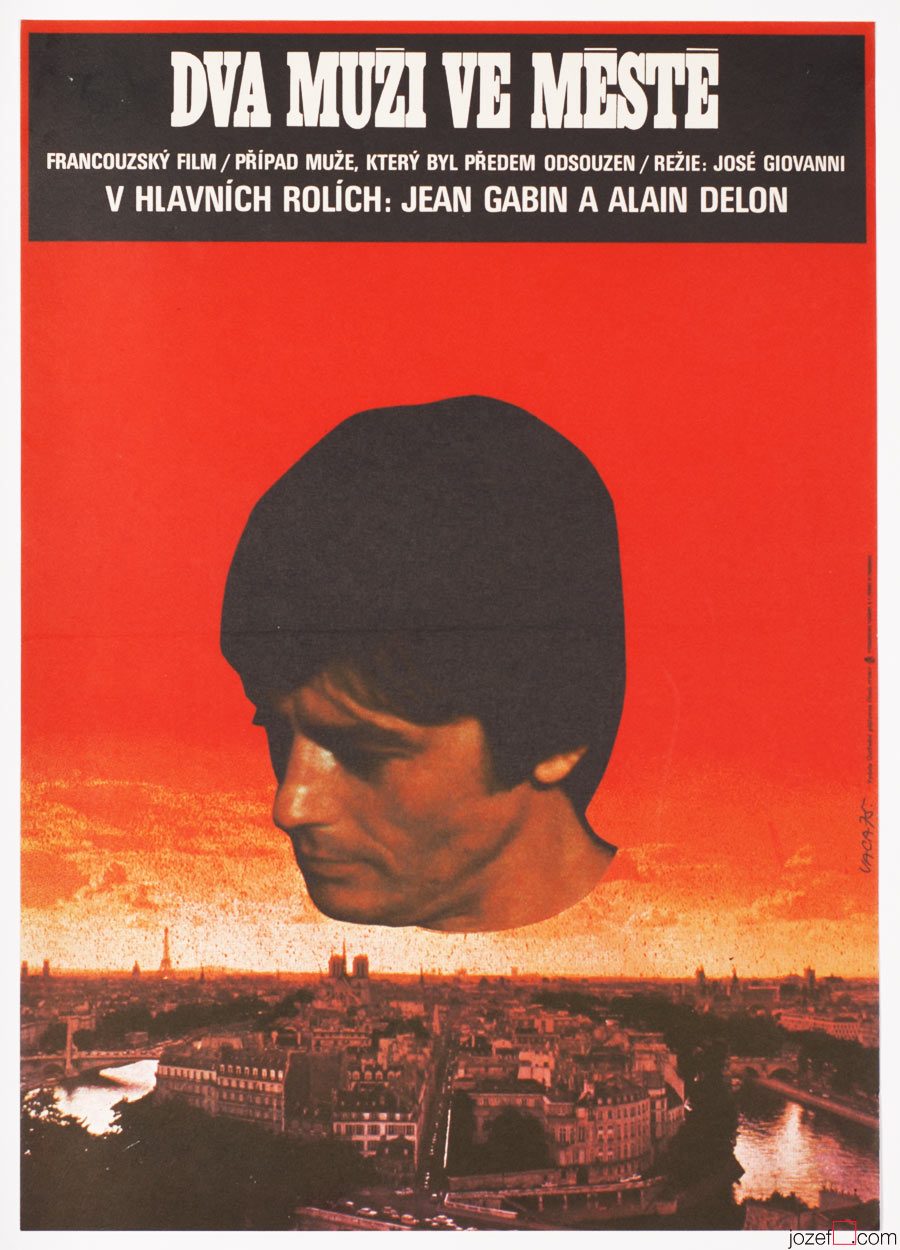 Surreal Movie Poster, Two Men in Town, Karel Vaca