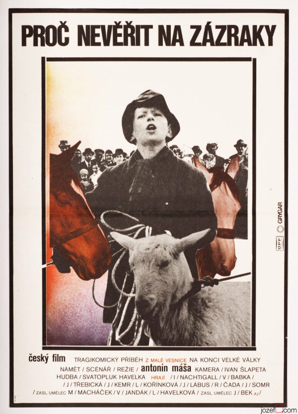Movie Poster, Milan Grygar, 1970s Cinema Art
