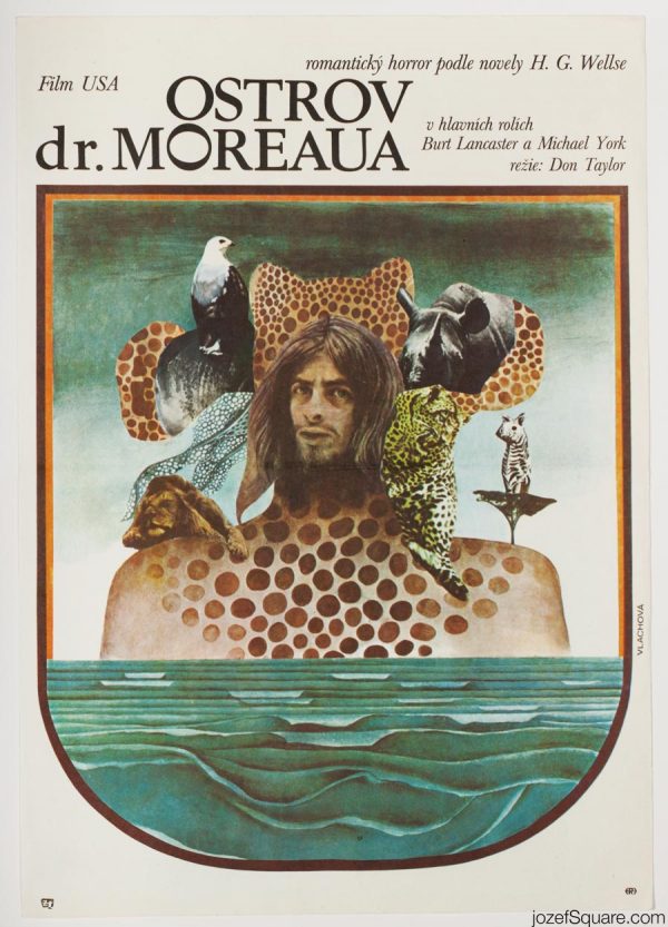 The Island of Dr. Moreau Movie Poster, H.G. Wells