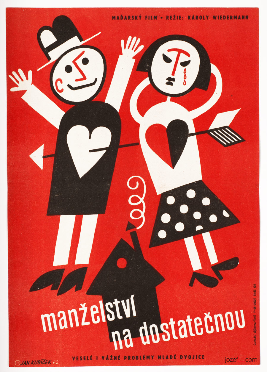Film poster, Marriage F Grade, 60s Graphic art