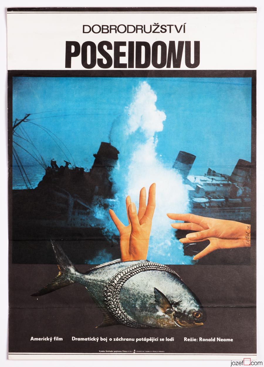Collage Poster, The Poseidon Adventure, 1970s Movie Poster