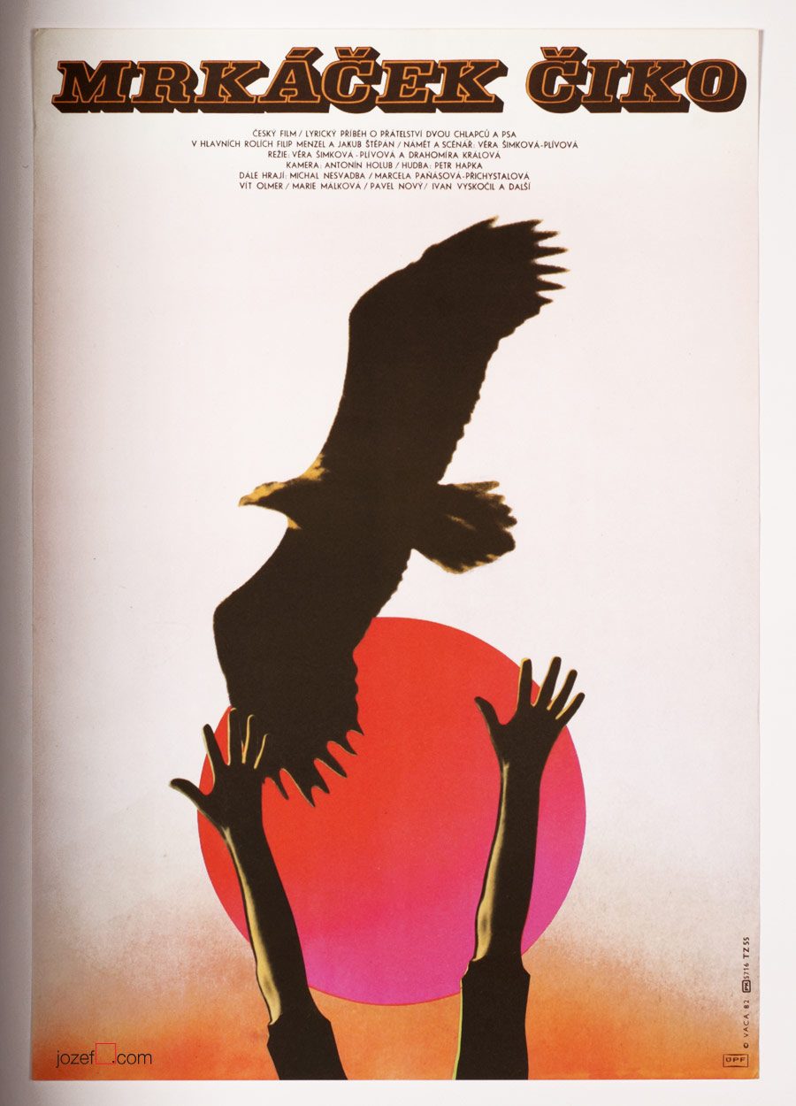 Kids Movie Poster, Blinker Ciko, 1980s Poster Art, Karel Vaca