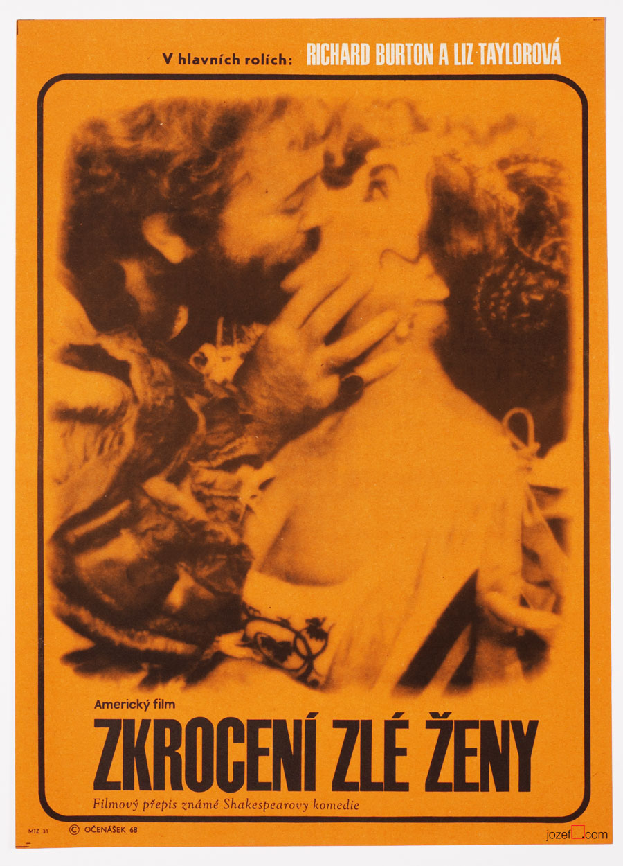 Taming of the Shrew original film poster, 1960s vintage poster