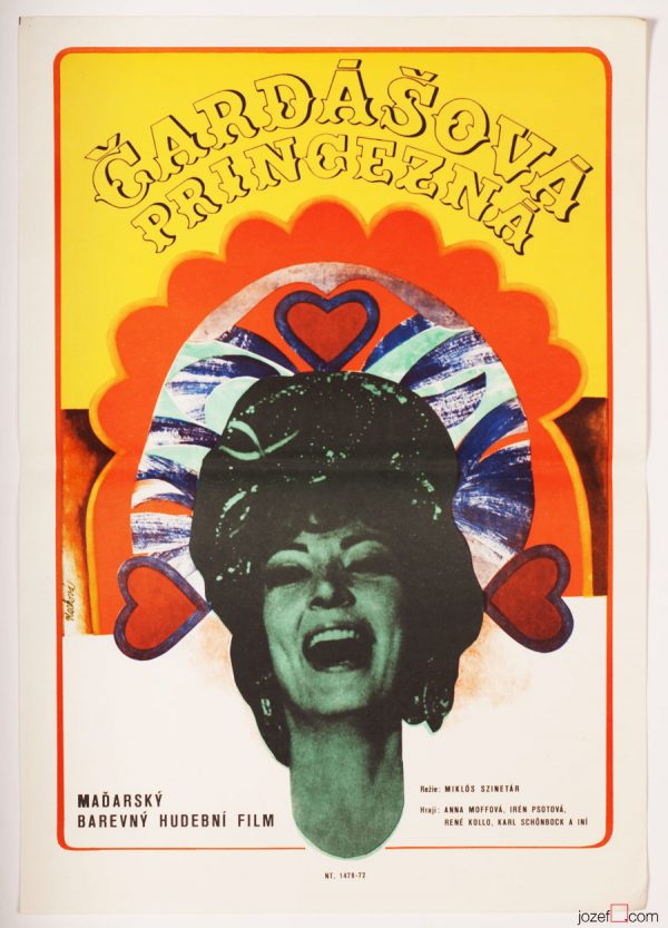 Collage Poster, The Csardas Princess, 1970s Poster.