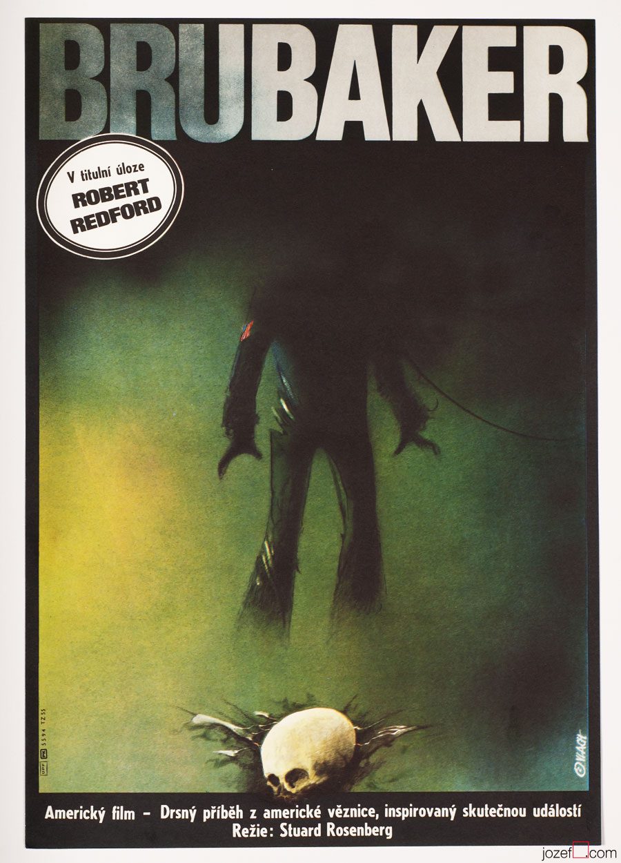 Brubaker / Robert Redford, Movie Poster, Zdeněk Vlach