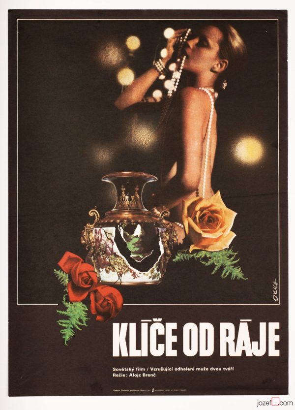 Movie Poster, Keys From Paradise, Zdenek Vlach, 70s Cinema Art