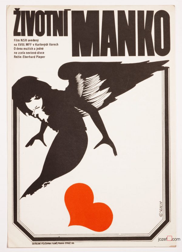 Vintage Movie Poster, German Cinema, 70s Movie Poster.