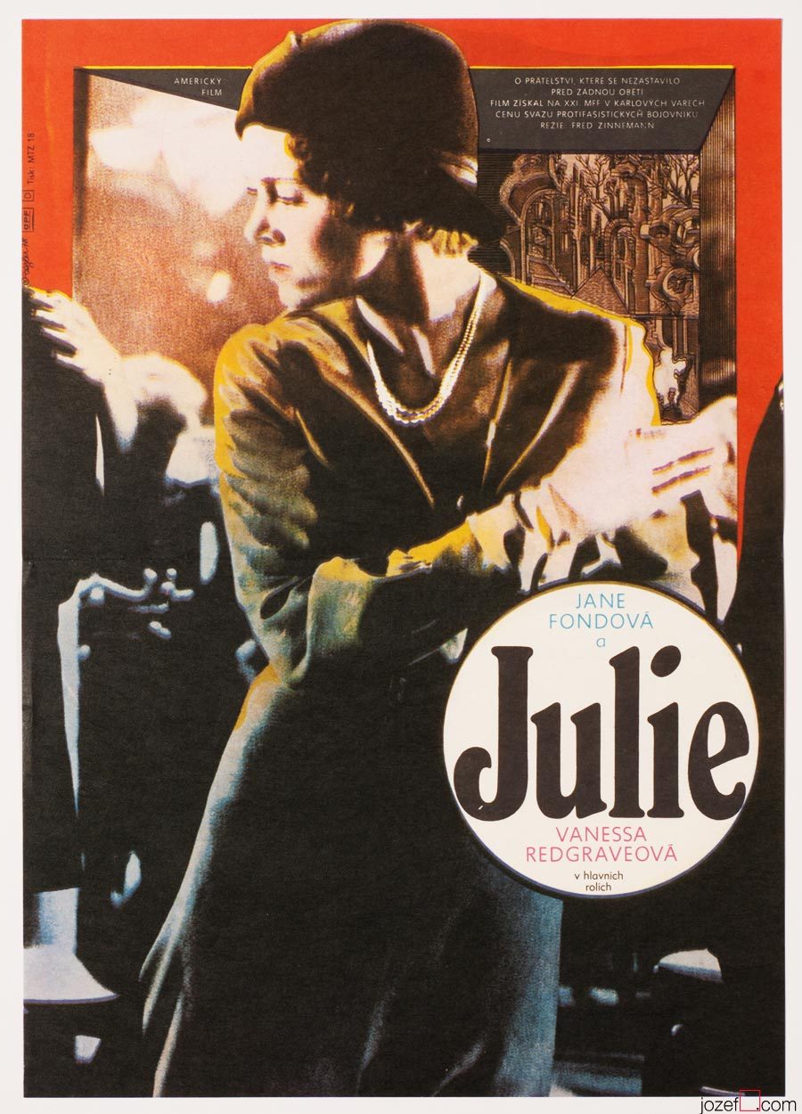 Movie Poster, Julia / Jane Fonda, 1980s Cinema Art