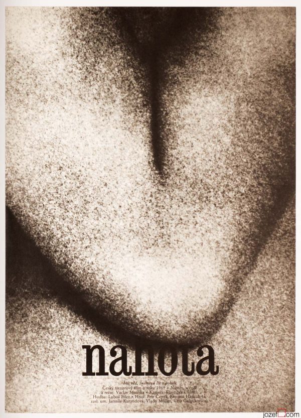 Minimalist Movie Poster, Nudity, 1970s Cinema Art