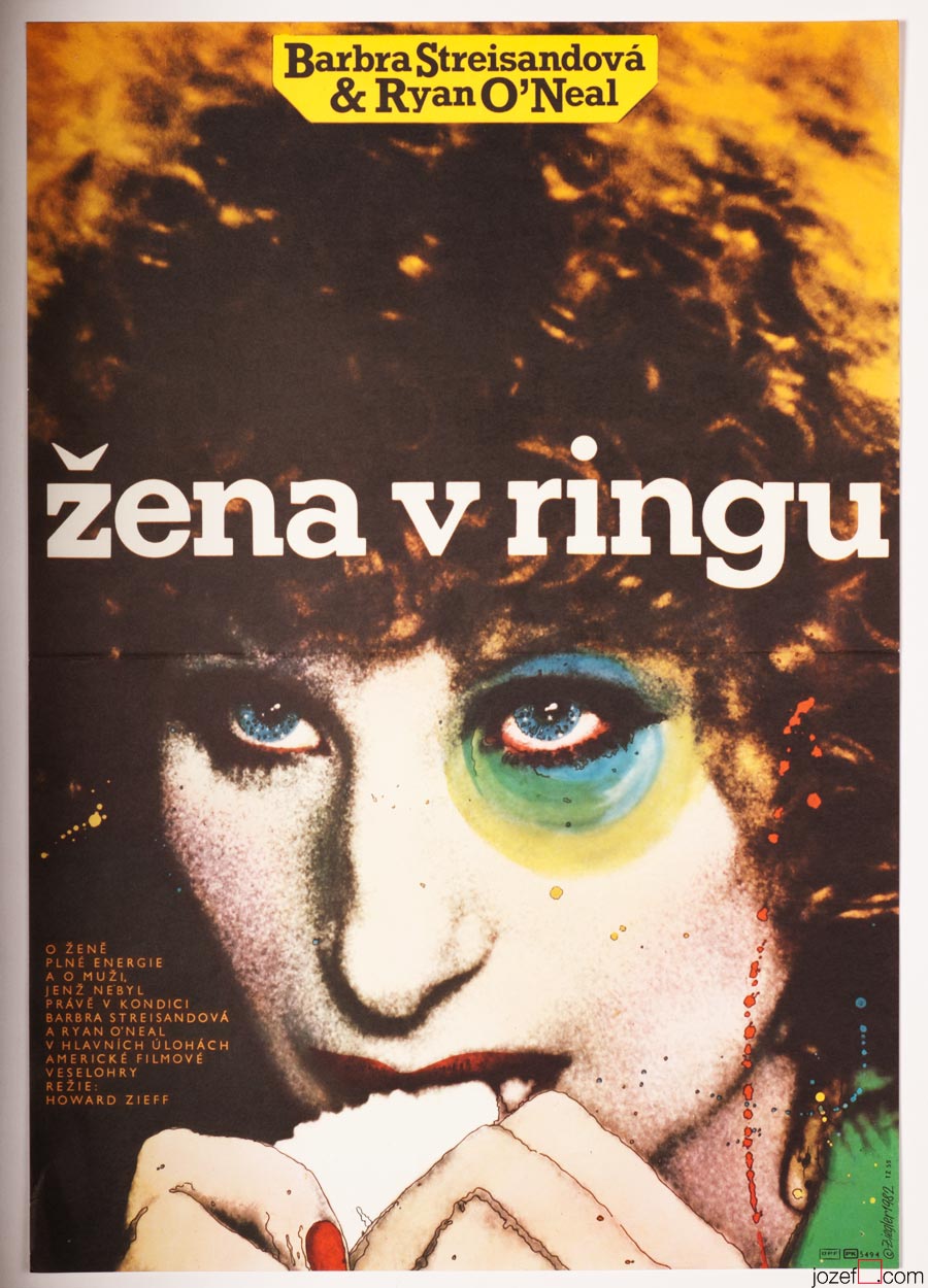 The Main Event movie poster, Barbra Streisand Poster, 1980s Design