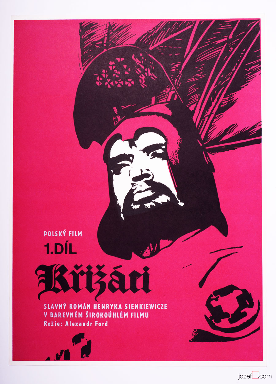 Movie Poster, Knights of the Black Cross, 60s Cinema Art