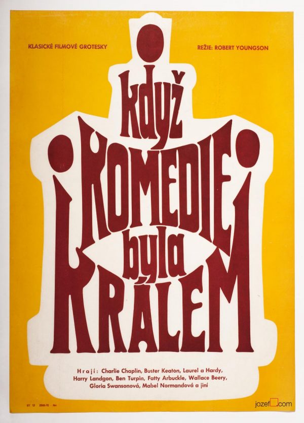 Movie poster, When Comedy Was King, 60s poster design