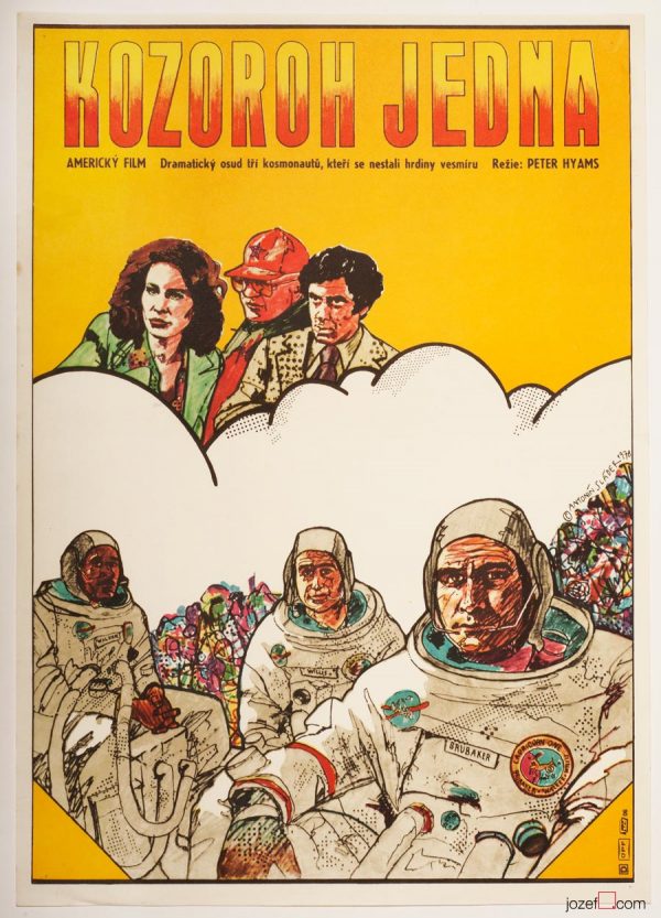 Capricorn One Movie Poster, 1970s sci-fi Poster
