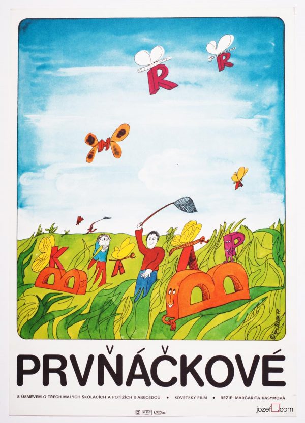 1970s Children's Movie Poster, Once Upon a Time in the First Class, Igor Sevcik