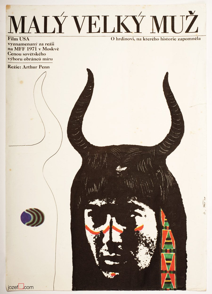 Little Big Man movie poster design, 1970s Western Poster